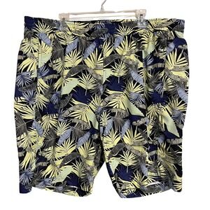 Duluth Trading Co Swim‎ Trunks Pier Genius 11" Inseam Buck Naked Liner Palm 2XL